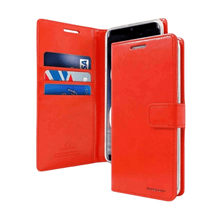 Mercury Blue Moon Diary Wallet Leather Case Cover For Galaxy A22 5G - GR Phones