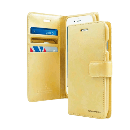 Mercury Blue Moon Diary Wallet Leather Case Cover For Galaxy A22 5G - GR Phones