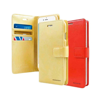 Mercury Blue Moon Diary Wallet Leather Case Cover For Galaxy A22 5G - GR Phones