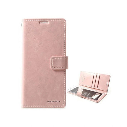 Mercury Blue Moon Diary Wallet Leather Case Cover For Galaxy S21 Ultra - Rose Gold - GR Phones