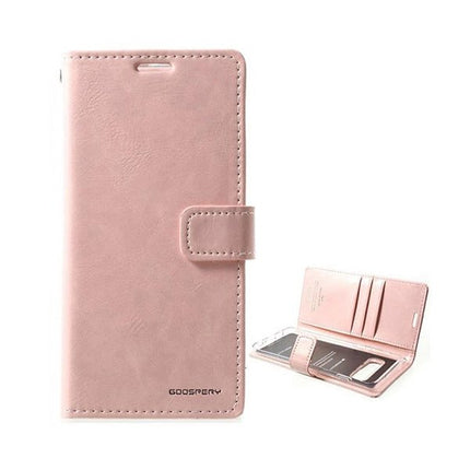 Mercury Blue Moon Diary Wallet Leather Case Cover For Galaxy S21 Ultra - Rose Gold - GR Phones