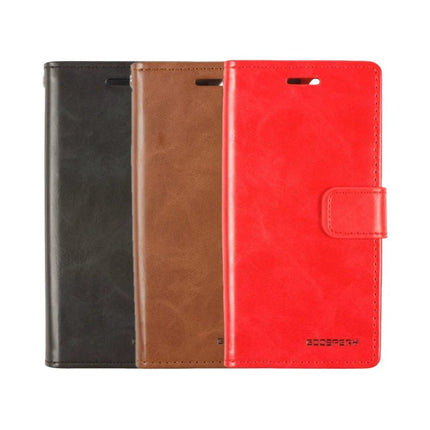 Mercury Blue Moon Diary Wallet Leather Flip Case Cover For iPhone X/ XS - GR Phones