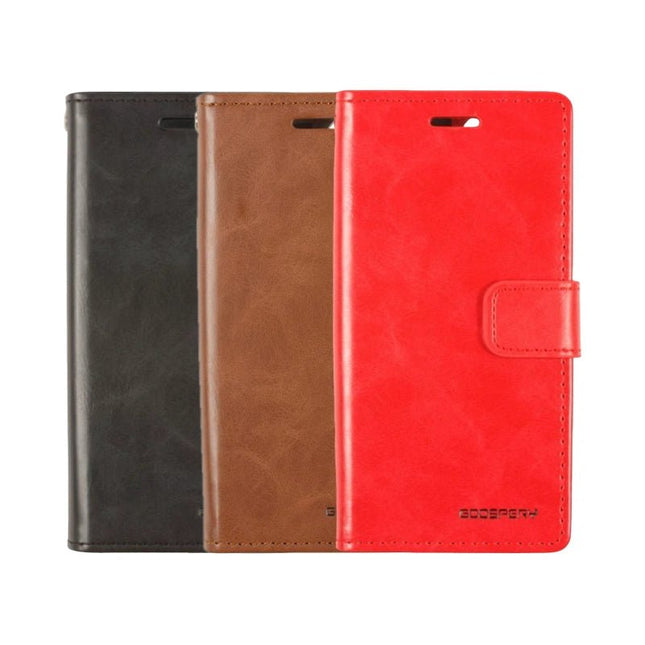 Mercury Blue Moon Diary Wallet Leather Flip Case Cover For iPhone X/ XS - GR Phones