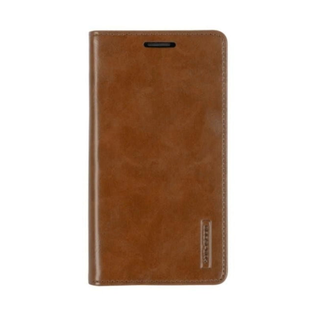Mercury Blue Moon FLIP Wallet Leather Case Cover For Galaxy Note 20 - Brown - GR Phones