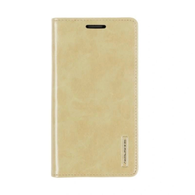 Mercury Blue Moon FLIP Wallet Leather Case Cover For Galaxy Note 20 - Gold - GR Phones