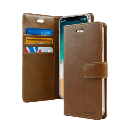 Mercury BlueMoon Diary Wallet Leather Case Cover For Galaxy S25 Ultra - GR Phones