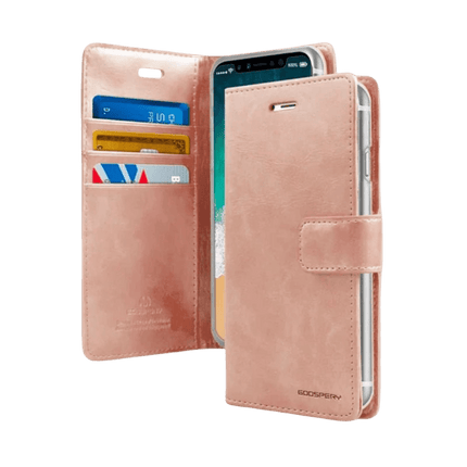 Mercury BlueMoon Diary Wallet Leather Case Cover For Galaxy S25 Ultra - GR Phones