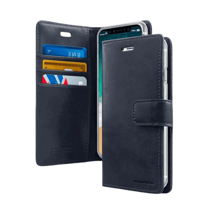 Mercury BlueMoon Diary Wallet Leather Case Cover For Galaxy S25 Ultra - GR Phones