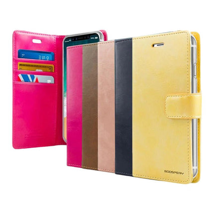 Mercury BlueMoon Diary Wallet Leather Case Cover For Galaxy S25 Ultra - GR Phones