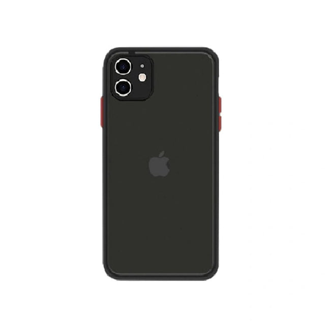 Mercury Camera Protect Peach Garden Bumper Case For iPhone 12 Mini - Black - GR Phones