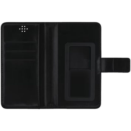 Mercury New Universal Mobile Diary Wallet Leather Case (Small Size) - Black - GR Phones
