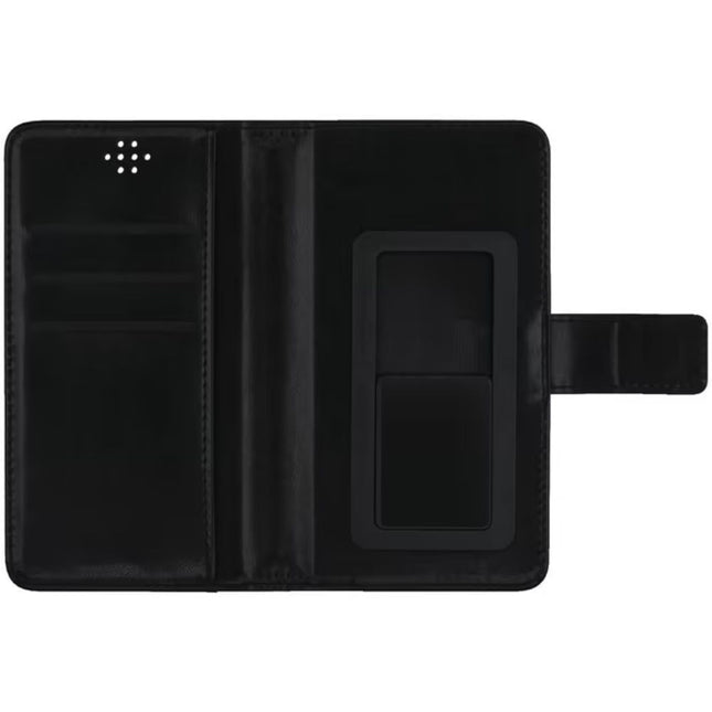 Mercury New Universal Mobile Diary Wallet Leather Case (Small Size) - Black - GR Phones