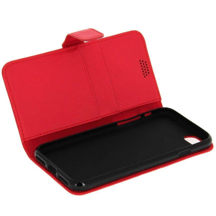 Mercury New Universal Mobile Diary Wallet Leather Case (Small Size) - Red - GR Phones