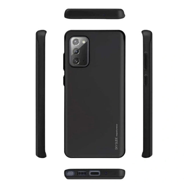 Mercury Sky Slide Bumper Case Cover With Card Slot for Galaxy Note 20 Ultra - Black - GR Phones