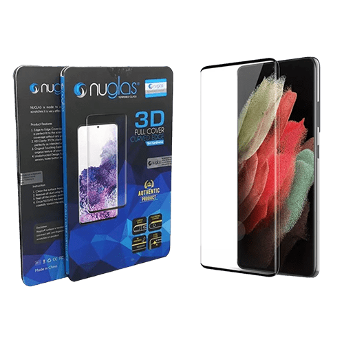 NUGLAS 3D Full Cover Curve Edge Tempered Glass Protector for Galaxy S21 Plus - GR Phones