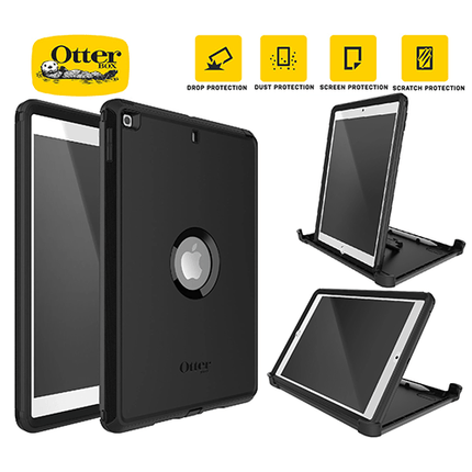 OtterBox Defender Apple iPad (10.2") (9th/8th/7th Gen) Case Black - ProPack - (77 - 62035), DROP+ 2X Military Standard - GR Phones