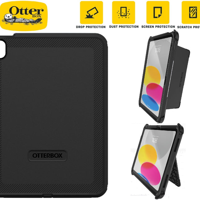 OtterBox Defender Apple iPad (A16) / iPad (10.9") (10th Gen) Case Black - (77 - 89953), DROP+ 2X Military Standard - GR Phones