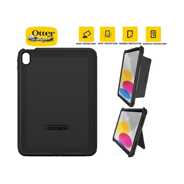 OtterBox Defender Apple iPad (A16) / iPad (10.9") (10th Gen) Case Black - (77 - 89953), DROP+ 2X Military Standard - GR Phones