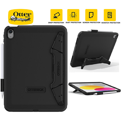 OtterBox Defender Apple iPad (A16) / iPad (10.9") (10th Gen) Case Black ProPack - (77 - 93756), Built - in - Kickstand & Screen Protector - GR Phones