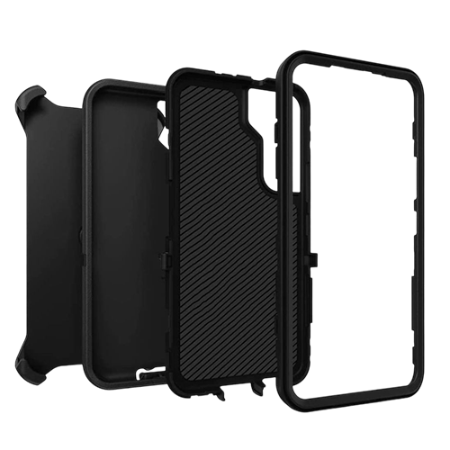 OtterBox Defender Case Cover with Clip For Galaxy S23 FE - Black - GR Phones
