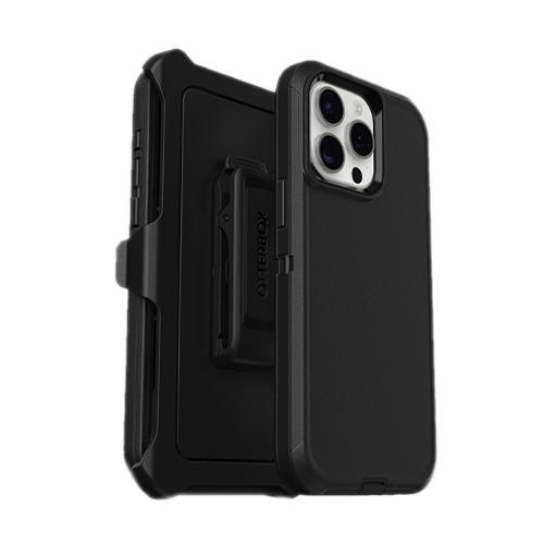 OtterBox Defender Case with Clip for iPhone 14 Pro - Black - GR Phones