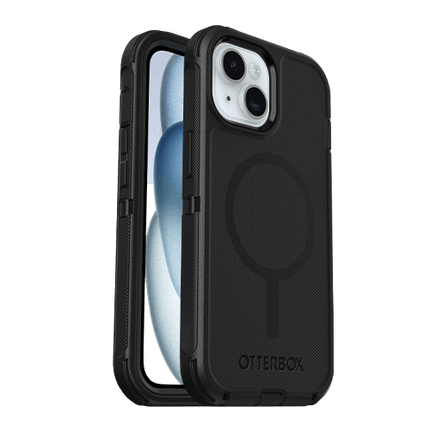 OtterBox Defender MagSafe Apple iPhone 16e/ iPhone 15/ iPhone 14/ iPhone 13 (6.1") Case Black - (77 - 97534), DROP+ 7X Military Standard - GR Phones