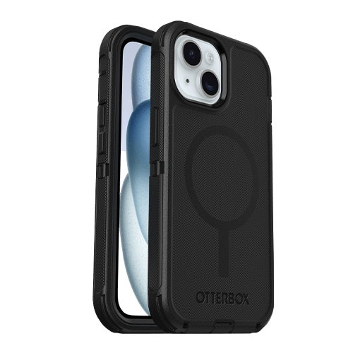 OtterBox Defender MagSafe Apple iPhone 16e/ iPhone 15/ iPhone 14/ iPhone 13 (6.1") Case Black - (77 - 97534), DROP+ 7X Military Standard - GR Phones