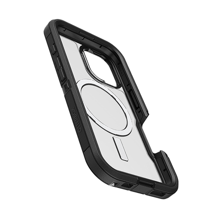 OtterBox: Defender Series XT for MagSafe Case for iPhone 16 - Dark Side (Clear/Black) - GR Phones