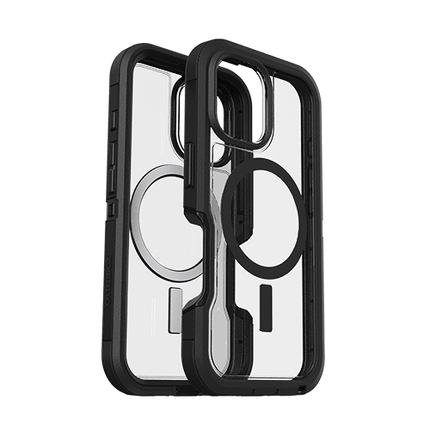 OtterBox: Defender Series XT for MagSafe Case for iPhone 16 - Dark Side (Clear/Black) - GR Phones