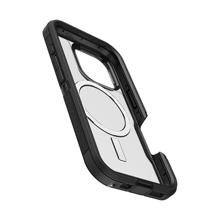 OtterBox: Defender Series XT for MagSafe Case for iPhone 16 Pro – Dark Side (Clear/Black) - GR Phones
