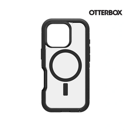 OtterBox: Defender Series XT for MagSafe Case for iPhone 16 Pro Max – Dark Side (Clear/Black) - GR Phones