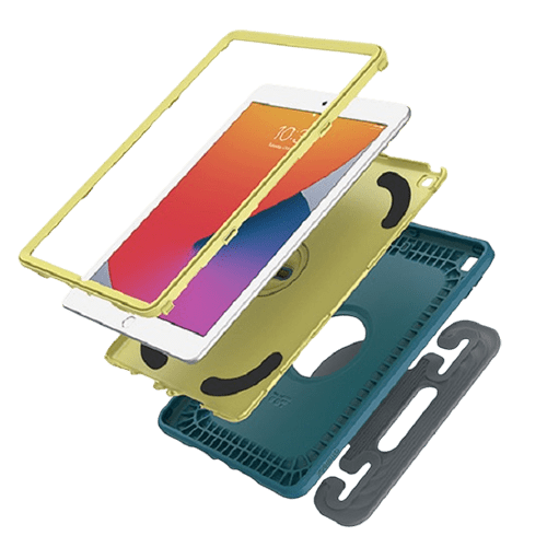OtterBox EasyGrab Apple iPad (10.2") (9th/8th/7th Gen) Case Galaxy Runner Blue (Blue/Green) - (77 - 81187), Rugged Protection - GR Phones