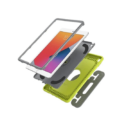 OtterBox EasyGrab Apple iPad (10.2") (9th/8th/7th Gen) Case Martian Green (Neon Green/Grey) - (77 - 81186), Rugged Protection - GR Phones