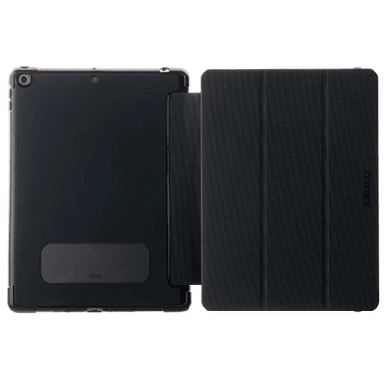 OtterBox React Folio Apple iPad (10.2") (9th/8th/7th Gen) Case Black ProPack - (77 - 92197), DROP+ Military Standard, Pencil Holder - GR Phones