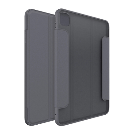 OtterBox Symmetry Folio Apple iPad Pro M4 (11") (5th Gen) Case Thunderstorm (Clear/Dark Grey) - (77 - 95257), Multi - Position Stand - GR Phones