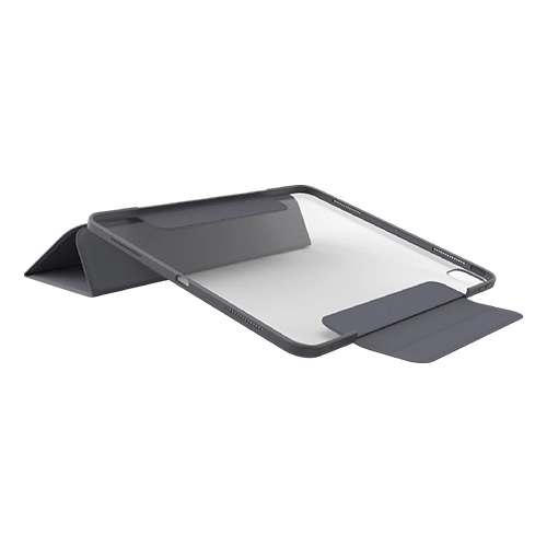 OtterBox Symmetry Folio Apple iPad Pro M4 (13") (7th Gen) Case Thunderstorm (Clear/Dark Grey) - (77 - 95261), Multi - Position Stand - GR Phones