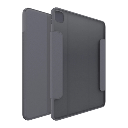 OtterBox Symmetry Folio Apple iPad Pro M4 (13") (7th Gen) Case Thunderstorm (Clear/Dark Grey) - (77 - 95261), Multi - Position Stand - GR Phones