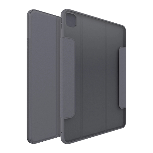 OtterBox Symmetry Folio Apple iPad Pro M4 (13") (7th Gen) Case Thunderstorm (Clear/Dark Grey) - (77 - 95261), Multi - Position Stand - GR Phones