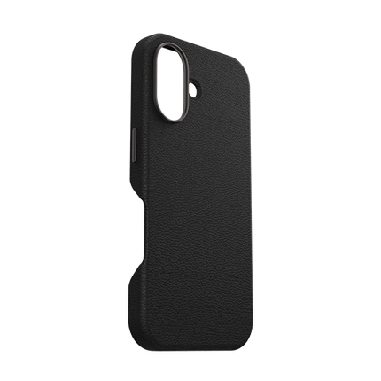 OtterBox: Symmetry Series Cactus Leather for MagSafe Case for iPhone 16 - Noir Ash (Black) - GR Phones