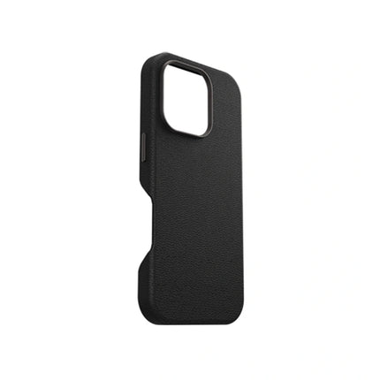 OtterBox: Symmetry Series Cactus Leather for MagSafe Case for iPhone 16 Pro Max – Noir Ash (Black) - GR Phones