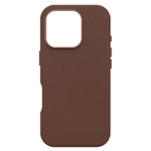 OtterBox: Symmetry Series Cactus Leather for MagSafe Case for iPhone 16 Pro Max - Rich Adobe (Brown) - GR Phones