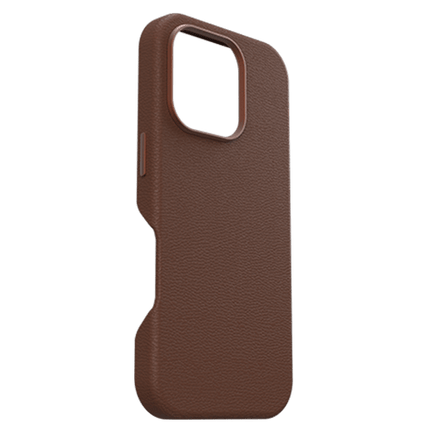 OtterBox: Symmetry Series Cactus Leather for MagSafe Case for iPhone 16 Pro Max - Rich Adobe (Brown) - GR Phones