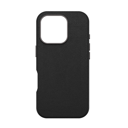OtterBox: Symmetry Series Cactus Leather for MagSafe Case for iPhone 16 Pro - Noir Ash (Black) - GR Phones