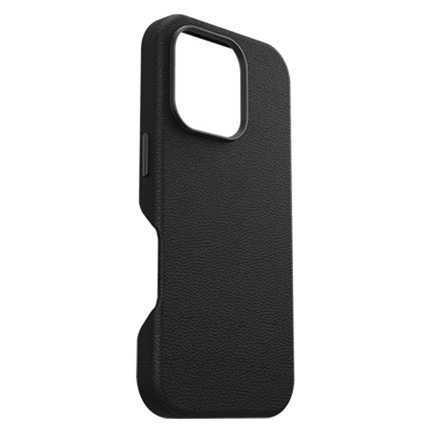 OtterBox: Symmetry Series Cactus Leather for MagSafe Case for iPhone 16 Pro - Noir Ash (Black) - GR Phones
