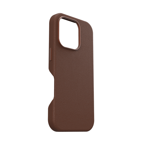 OtterBox: Symmetry Series Cactus Leather for MagSafe Case for iPhone 16 Pro - Rich Adobe (Brown) - GR Phones