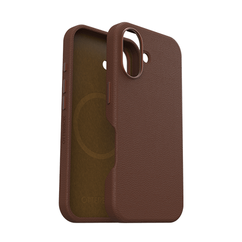 OtterBox: Symmetry Series Cactus Leather for MagSafe Case for iPhone 16 - Rich Adobe (Brown) - GR Phones