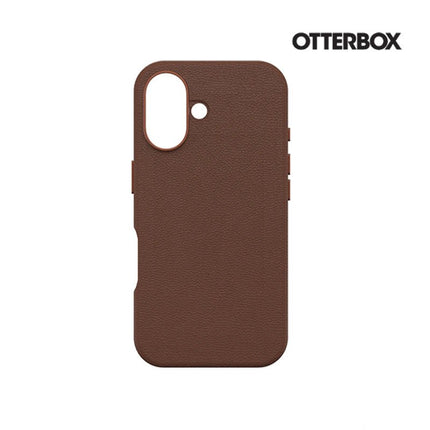 OtterBox: Symmetry Series Cactus Leather for MagSafe Case for iPhone 16 - Rich Adobe (Brown) - GR Phones