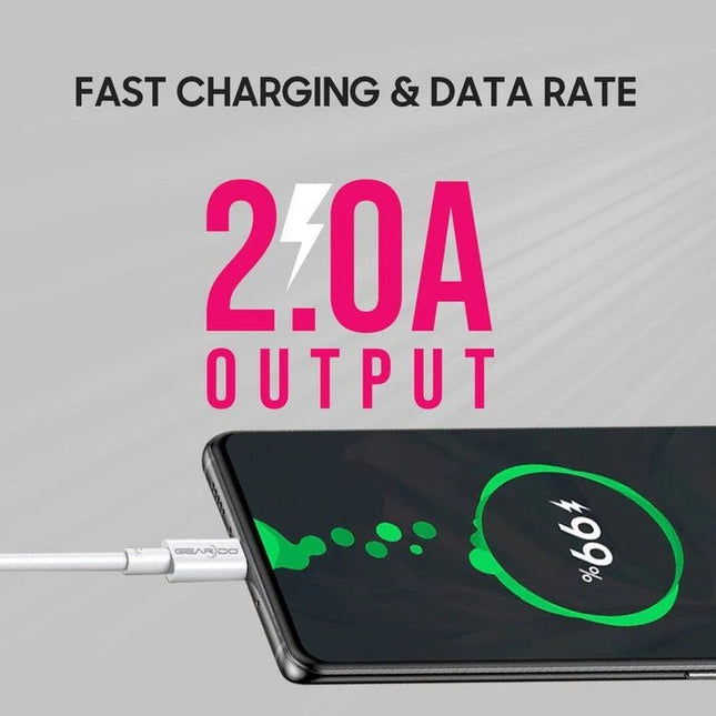 Premium USB to Micro USB Charging Data Cable 1.2m 10W - GR Phones