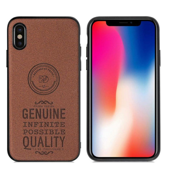 Remax Proda Series Creative Case Cover for iPhone X / XS - Brown - GR Phones