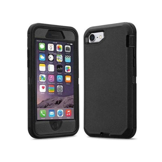 Robot Heavy Duty Case Cover for iPhone 6/ 7/ 8/ SE 2020/ SE 2022 - Black - GR Phones